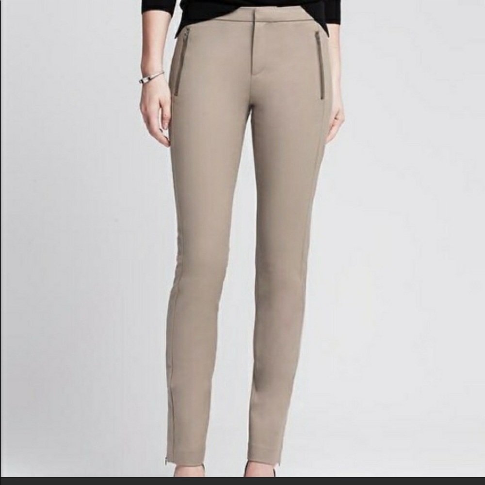 Banana Republic zip pocket flat front Addison Pant